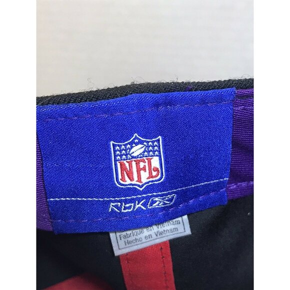 Reebok NFL Polka Dot Fitted Cap Size 7 3/8 Black Multicolor Wool Tiger Logo New - Picture 7 of 8